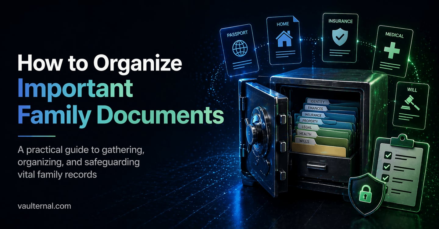 How to Organize Important Family Documents (A Practical System)