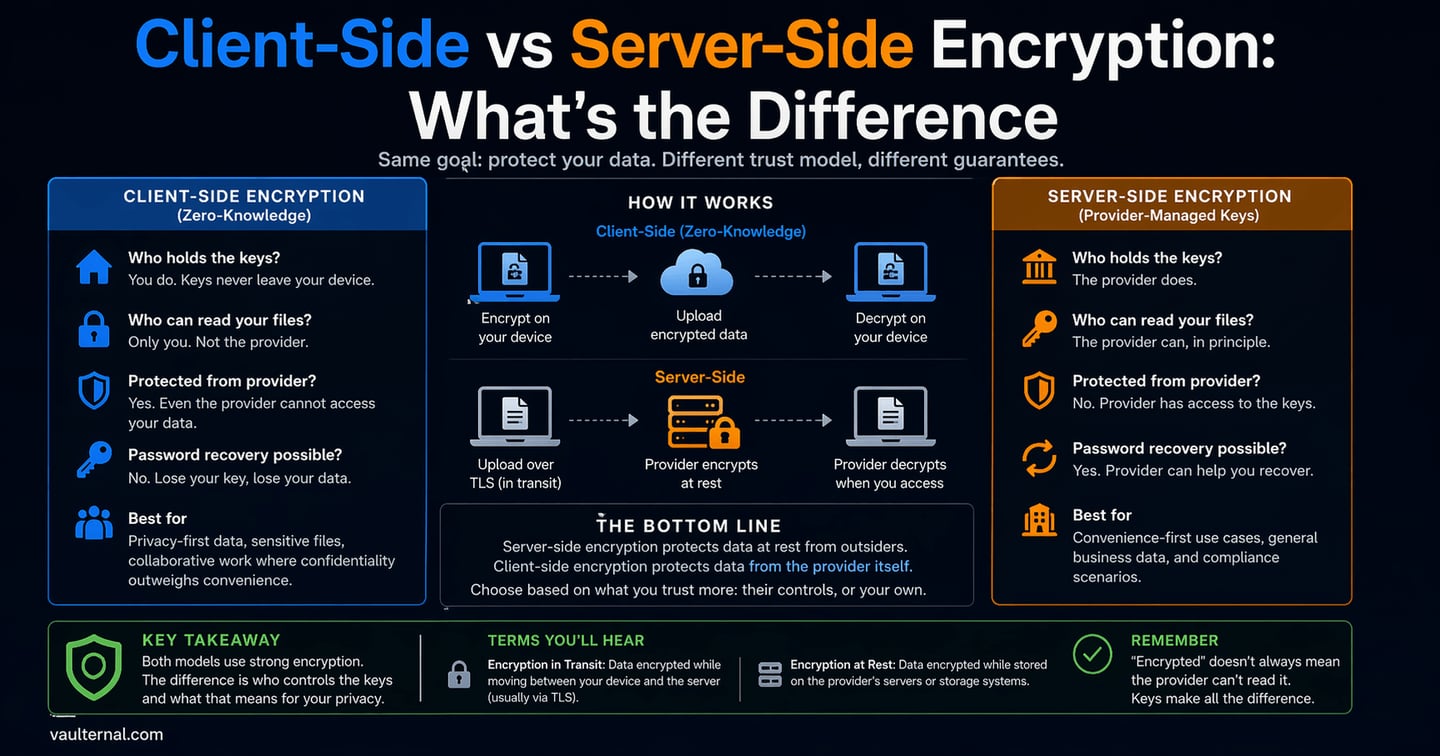 Client-Side vs. Server-Side Encryptions Client-Side vs. Server-Side Encryption